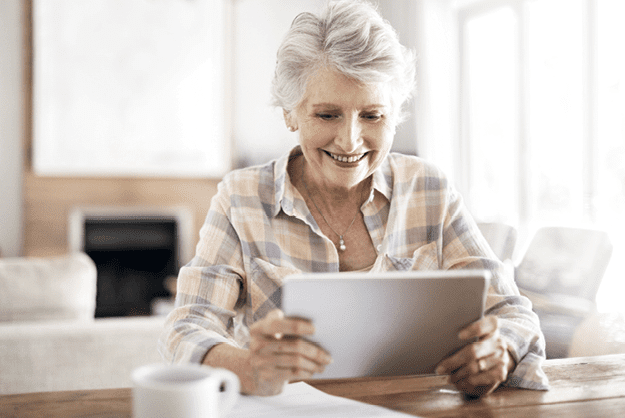 Older woman reading Older woman reading