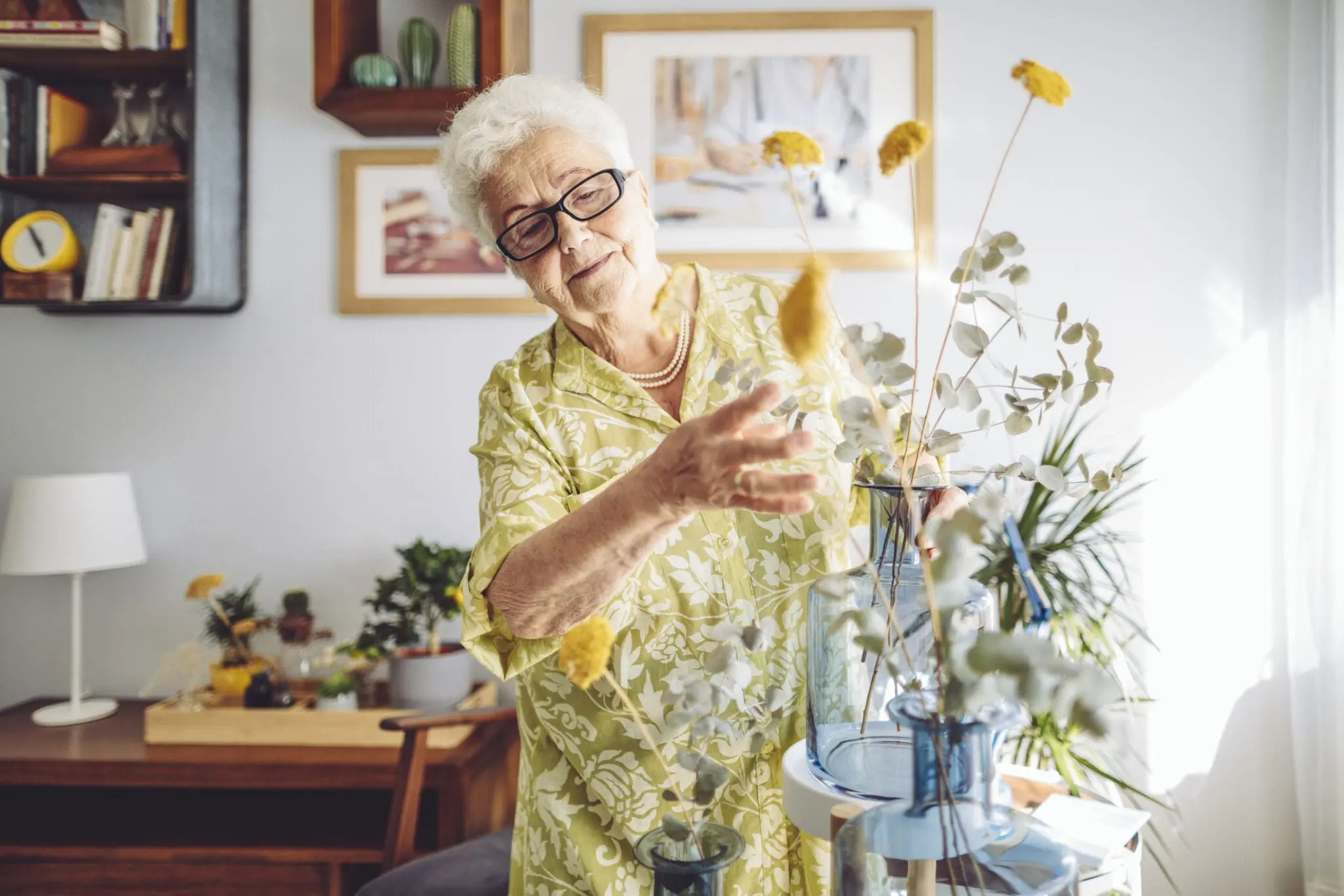 Senior woman at home Senior woman at home